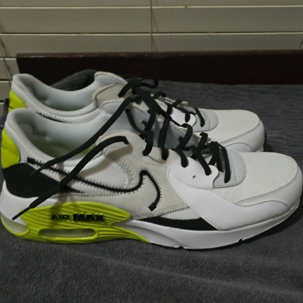 Nike Air Max White and Black with Neon Accents